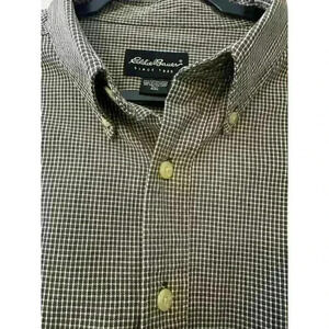 Eddie Bauer‎ Men’s Tall XXL Button down, button collar heavyweight shirt.